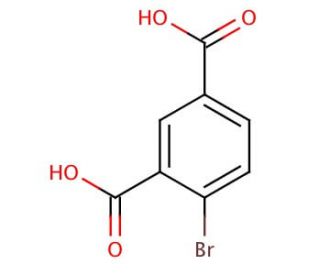 4-Bromoisophthalic acid (CAS 6939-93-1) - chemical structure image