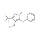 4-(Bromomethyl)-1-methyl-5-phenoxy-3-(trifluoromethyl)-1H-pyrazole (CAS 912569-72-3) - chemical structure image