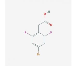 4-(Bromomethyl)-2,6-difluorobeazyl acetic acid (CAS 537033-54-8) - chemical structure image