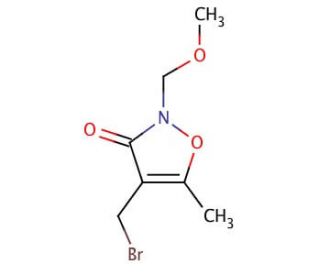 4-Bromomethyl-2-methoxymethyl-5-methylisoxazolin-3-one (CAS 153201-10-6) - chemical structure image
