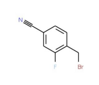 4-Bromomethyl-3-fluorobenzonitrile (CAS 105942-09-4) - chemical structure image