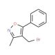 4-(Bromomethyl)-3-methyl-5-phenylisoxazole (CAS 113841-59-1) - chemical structure image