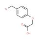 4-(Bromomethyl)phenoxyacetic acid (CAS 126771-41-3) - chemical structure image