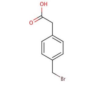 4-(Bromomethyl)phenylacetic acid (CAS 13737-36-5) - chemical structure image