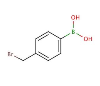 4-(Bromomethyl)phenylboronic acid (CAS 68162-47-0) - chemical structure image