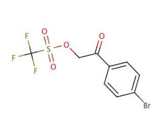 4-Bromophenacyl trifluoromethanesulfonate (CAS 93128-04-2) - chemical structure image