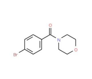 (4-Bromophenyl)(morpholin-4-yl)methanone (CAS 127580-92-1) - chemical structure image