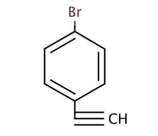 4-Bromophenylacetylene (CAS 766-96-1) - chemical structure image