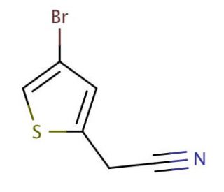 4-Bromothiophene-2-acetonitrile (CAS 160005-43-6) - chemical structure image