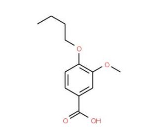 4-Butoxy-3-methoxy-benzoic acid (CAS 3535-34-0) - chemical structure image