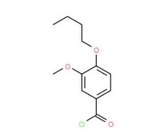 4-butoxy-3-methoxybenzoyl chloride - chemical structure image