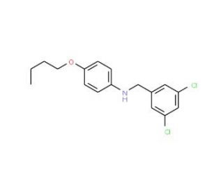 4-Butoxy-N-(3,5-dichlorobenzyl)aniline - chemical structure image