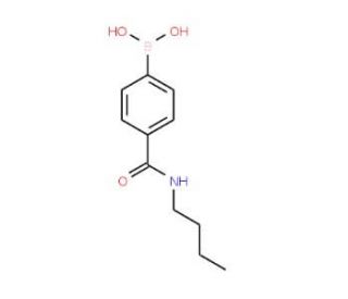 4-(Butylaminocarbonyl)phenylboronic acid (CAS 252663-48-2) - chemical structure image