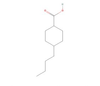 4-butylcyclohexane carboxylic acid (CAS 71101-89-8) - chemical structure image