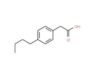 (4-butylphenyl)acetic acid (CAS 14377-19-6) - chemical structure image