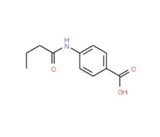 4-(butyrylamino)benzoic acid (CAS 99855-49-9) - chemical structure image