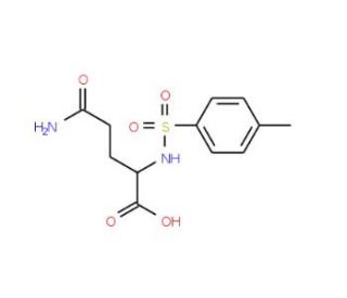 4-Carbamoyl-2-(toluene-4-sulfonylamino)-butyric acid (CAS 42749-49-5) - chemical structure image