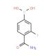 4-Carbamoyl-3-fluorophenylboronic acid (CAS 874288-39-8) - chemical structure image