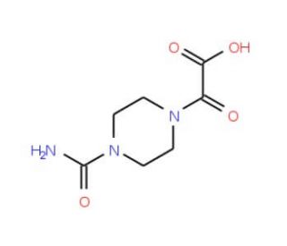(4-Carbamoyl-piperazin-1-yl)-oxo-acetic acid (CAS 693790-11-3) - chemical structure image