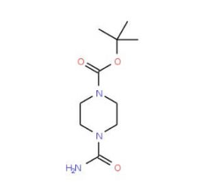 4-Carbamoyl-piperazine-1-carboxylic acid tert-butyl ester (CAS 883554-88-9) - chemical structure image