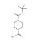 4-Carbamoyl-piperazine-1-carboxylic acid tert-butyl ester (CAS 883554-88-9) - chemical structure image