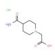 (4-Carbamoyl-piperidin-1-yl)-acetic acid hydrochloride - chemical structure image