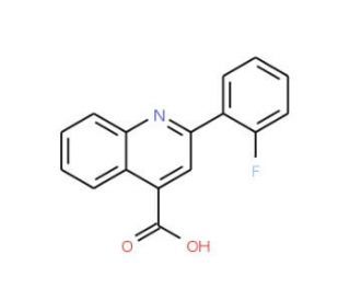 4-Carboxy-2-(2-fluorophenyl)quinoline (CAS 1647-89-8) - chemical structure image