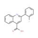 4-Carboxy-2-(2-fluorophenyl)quinoline (CAS 1647-89-8) - chemical structure image