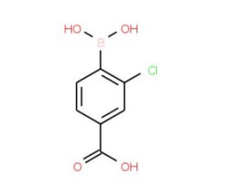 4-Carboxy-2-chlorophenylboronic acid (CAS 851335-09-6) - chemical structure image