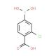 4-Carboxy-3-chlorobenzeneboronic acid (CAS 136496-72-5) - chemical structure image