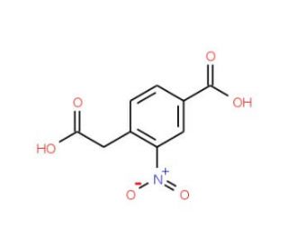 4-(Carboxymethyl)-3-nitrobenzoic acid (CAS 444667-11-2) - chemical structure image