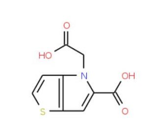 4-Carboxymethyl-4H-thieno[3,2-b]pyrrole-5-carboxylic acid - chemical structure image