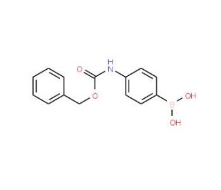 4-Cbz-aminophenyboronic acid (CAS 192804-36-7) - chemical structure image