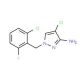 4-chloro-1-(2-chloro-6-fluorobenzyl)-1H-pyrazol-3-amine - chemical structure image