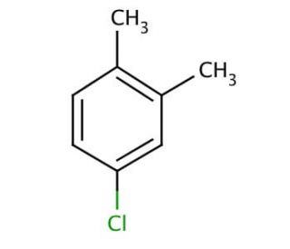 4-Chloro-1,2-dimethylbenzene (CAS 615-60-1) - chemical structure image