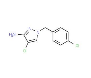 4-Chloro-1-(4-chloro-benzyl)-1H-pyrazol-3-ylamine - chemical structure image