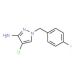 4-Chloro-1-(4-fluoro-benzyl)-1H-pyrazol-3-ylamine - chemical structure image