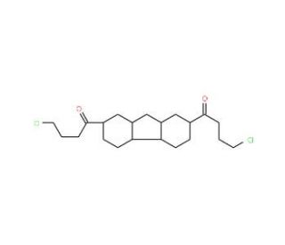 4-Chloro-1-[7-(4-chloro-butyryl)-9H-fluoren-2-yl]-butan-1-one (CAS 34927-52-1) - chemical structure image