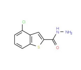 4-Chloro-1-benzothiophene-2-carbohydrazide - chemical structure image