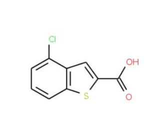 4-chloro-1-benzothiophene-2-carboxylic acid (CAS 23967-57-9) - chemical structure image