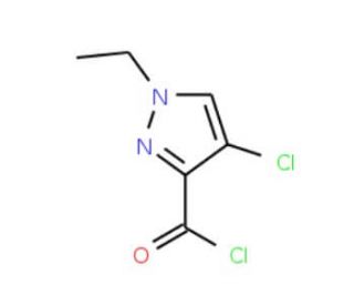 4-Chloro-1-ethyl-1H-pyrazole-3-carbonyl chloride - chemical structure image