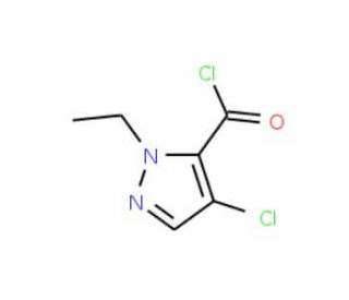 4-Chloro-1-ethyl-1H-pyrazole-5-carbonyl chloride (CAS 1171932-05-0) - chemical structure image