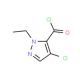 4-Chloro-1-ethyl-1H-pyrazole-5-carbonyl chloride (CAS 1171932-05-0) - chemical structure image