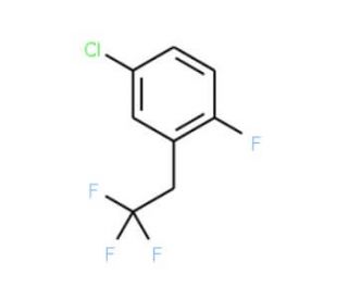 4-Chloro-1-fluoro-2-(2,2,2-trifluoroethyl)benzene - chemical structure image