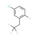 4-Chloro-1-fluoro-2-(2,2,2-trifluoroethyl)benzene - chemical structure image