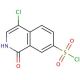 4-Chloro-1-hydroxy-7-isoquinolinesulfonyl Chloride (CAS 223671-81-6) - chemical structure image