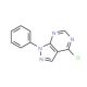 4-chloro-1-phenyl-1H-pyrazolo[3,4-d]pyrimidine (CAS 5334-48-5) - chemical structure image