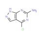 4-Chloro-1H-pyrazolo[3,4-d]pyrimidin-6-ylamine (CAS 100644-65-3) - chemical structure image