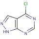 4-Chloro-1H-pyrazolo[3,4-d]pyrimidine (CAS 5399-92-8) - chemical structure image