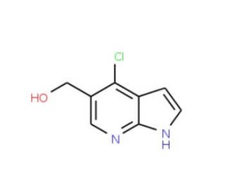 (4-Chloro-1H-pyrrolo[2,3-b]pyridin-5-yl)methanol (CAS 1015610-07-7) - chemical structure image